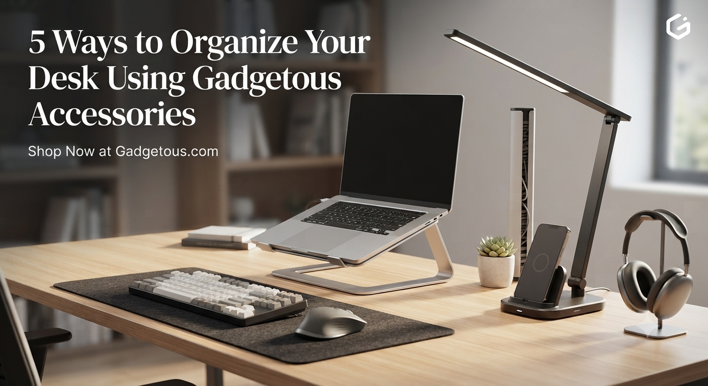 5 Ways to Organize Your Desk Using Gadgetous Accessories