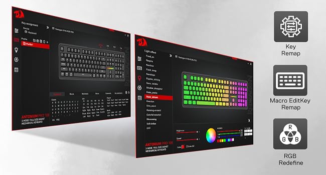 Redragon K745 PRO Wireless Gasket RGB 108 Keys Mechanical Gaming Keyboardw/Extra 4 Hotkeys, Hot-Swap Socket