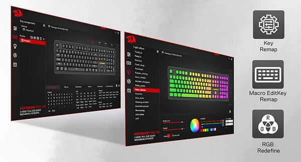 Redragon K745 PRO Wireless Gasket RGB 108 Keys Mechanical Gaming Keyboardw/Extra 4 Hotkeys, Hot-Swap Socket