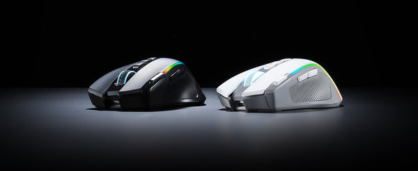 Redragon M612 PRO RGB BT 2.4G Gaming Gamer Mouse, 8000 DPI Wireless Optical 9 Programmable Buttons 7 Backlit Modes, B
