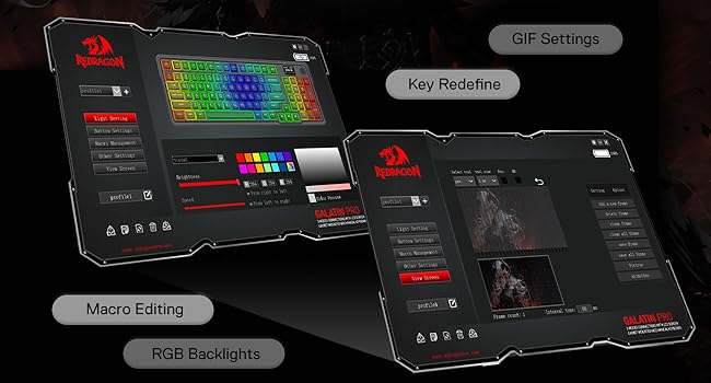 Redragon K719 PRO Wireless Gasket Gaming Hype Screen & Knob, 95 Keys