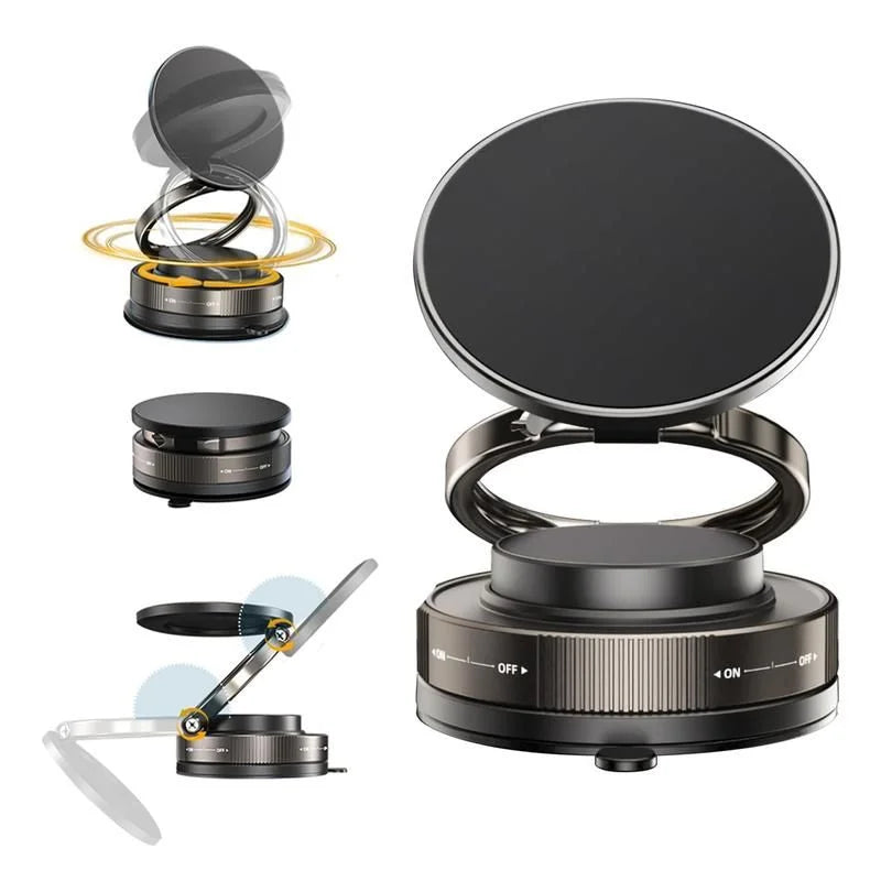 Upgraded Vacuum Magnetic Car Phone Holder for Ultra Suction Cup Mount
