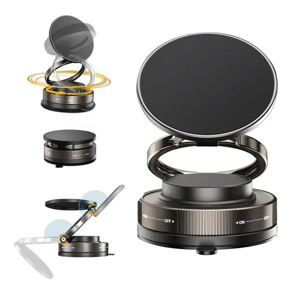 Upgraded Vacuum Magnetic Car Phone Holder for Ultra Suction Cup Mount