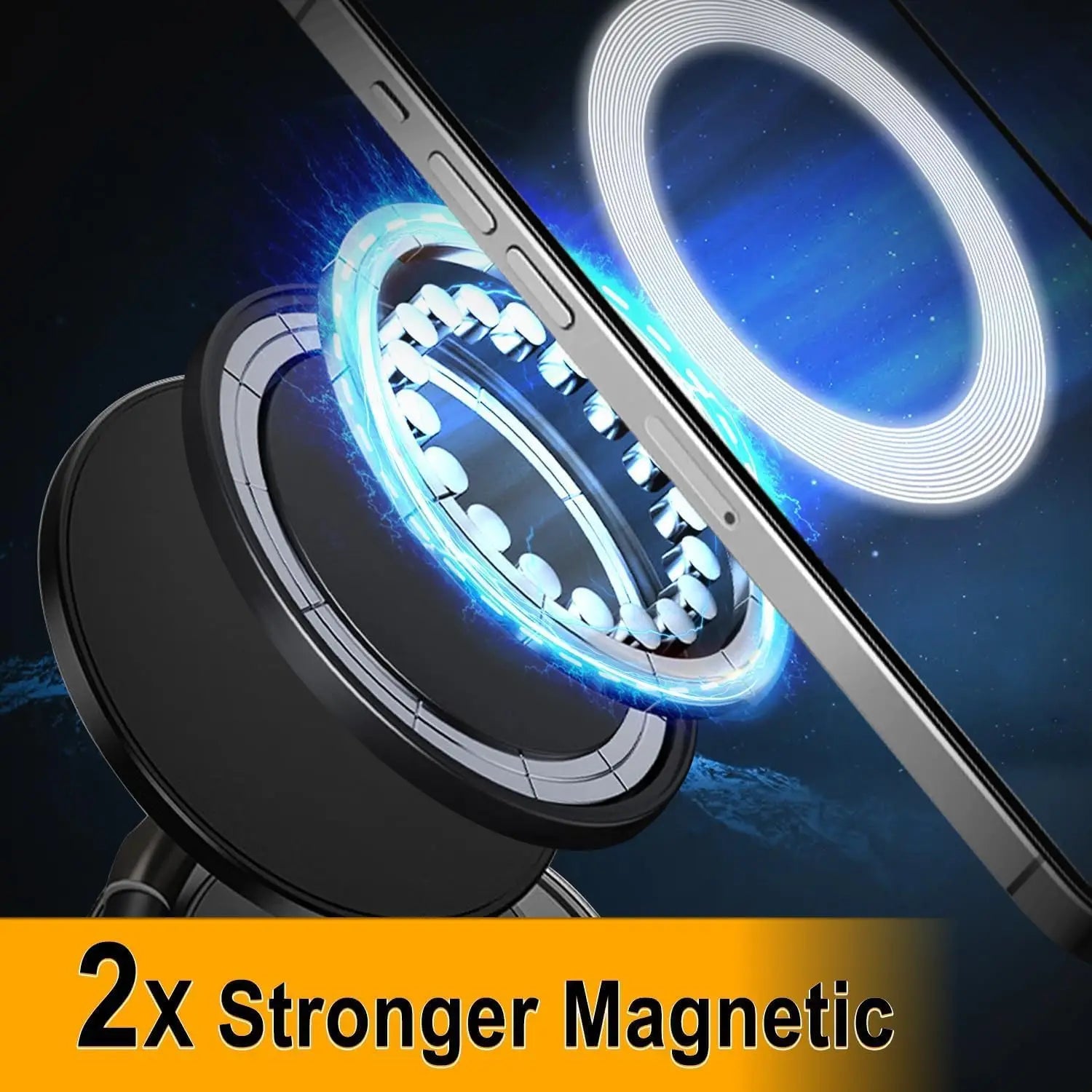 Upgraded Vacuum Magnetic Car Phone Holder for Ultra Suction Cup Mount