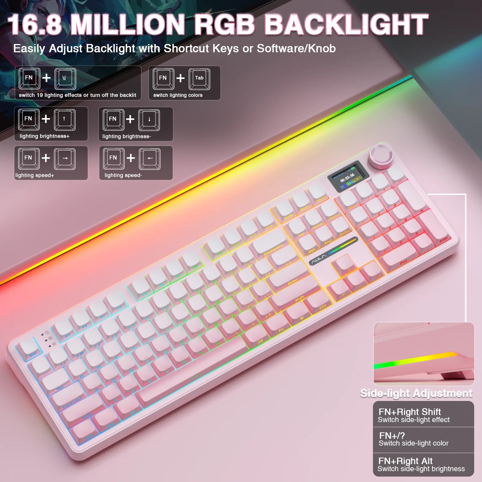 Wireless Bluetooth Keyboard Macro Gaming keyboard Gasket Keyboard