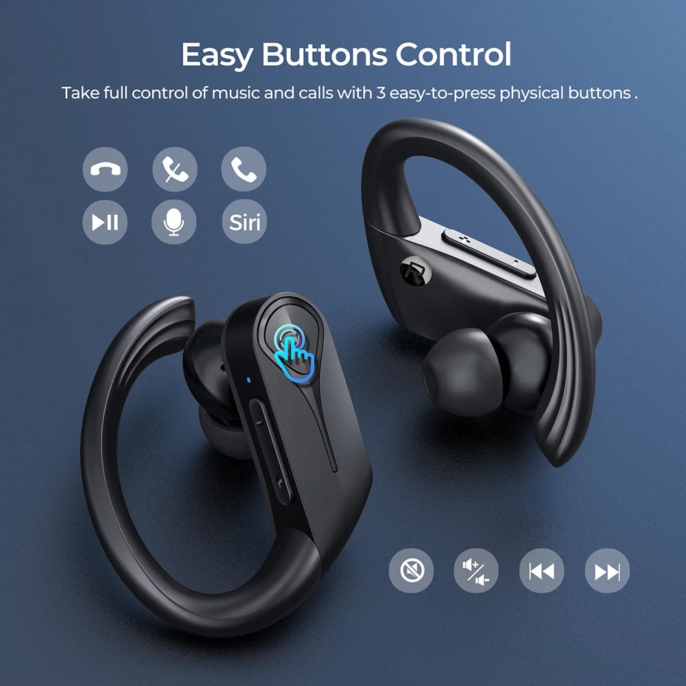 Mpow Flame Solo Wireless Earphones TWS Bluetooth 5.4 Earbuds with ENC Noise