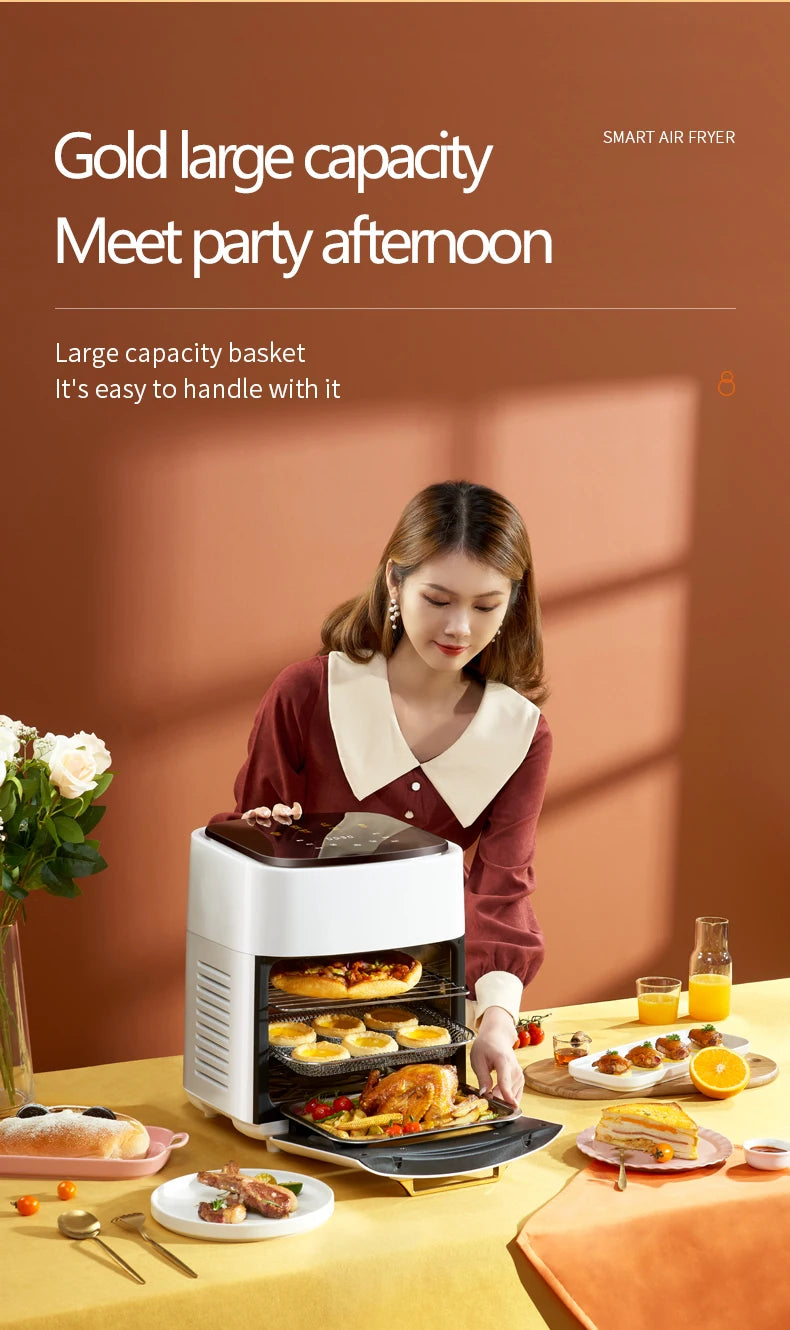 Hot Selling 15L Large Capacity Oil Free Electric Air Fryer Multifunction Digital Air Fryer Oven Without Oil Air Deep