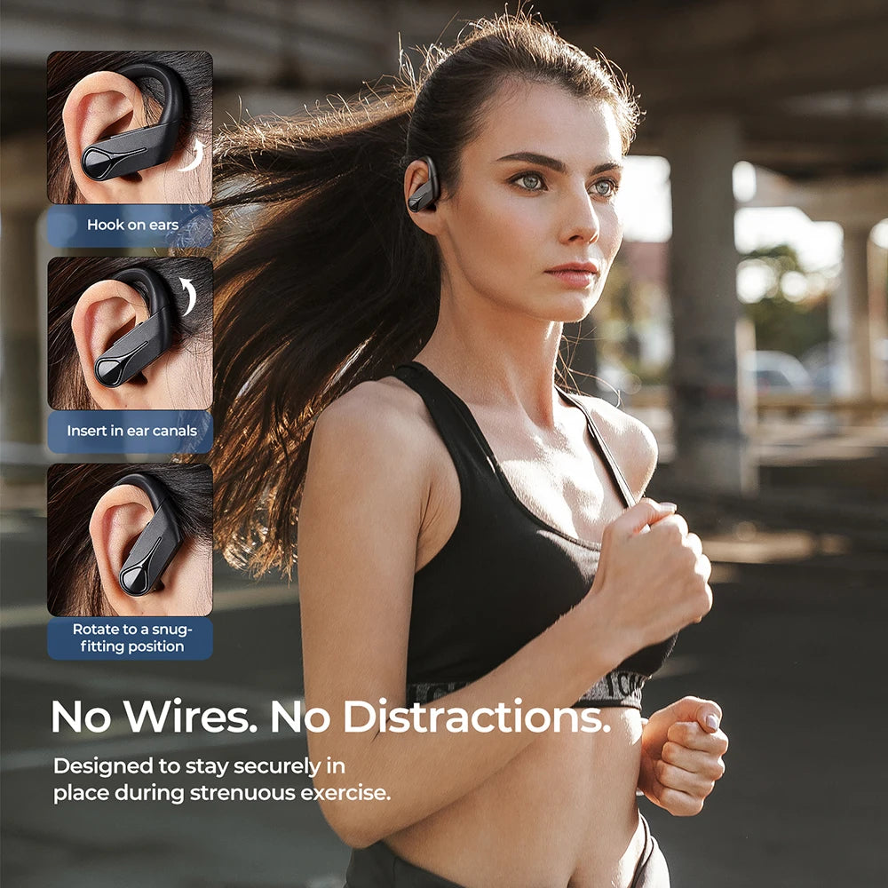 Mpow Flame Solo Wireless Earphones TWS Bluetooth 5.4 Earbuds with ENC Noise
