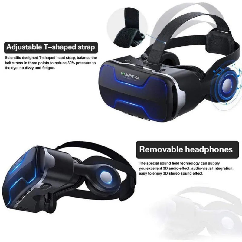 3D Glasses VR Shinecon Viar Helmet Virtual Reality Headset For iPhone Android Smartphone Smart Phone Goggles Casque Binoculars