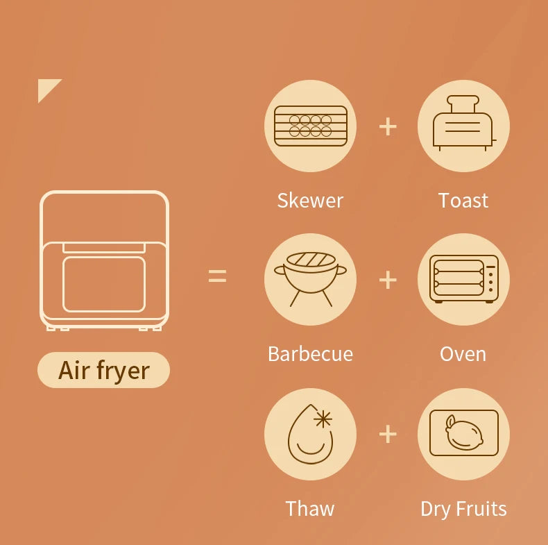 Hot Selling 15L Large Capacity Oil Free Electric Air Fryer Multifunction Digital Air Fryer Oven Without Oil Air Deep