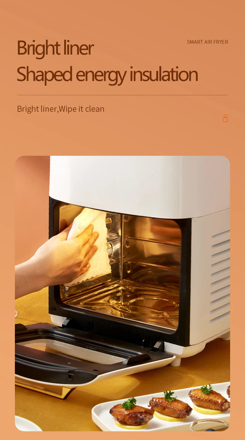 Hot Selling 15L Large Capacity Oil Free Electric Air Fryer Multifunction Digital Air Fryer Oven Without Oil Air Deep
