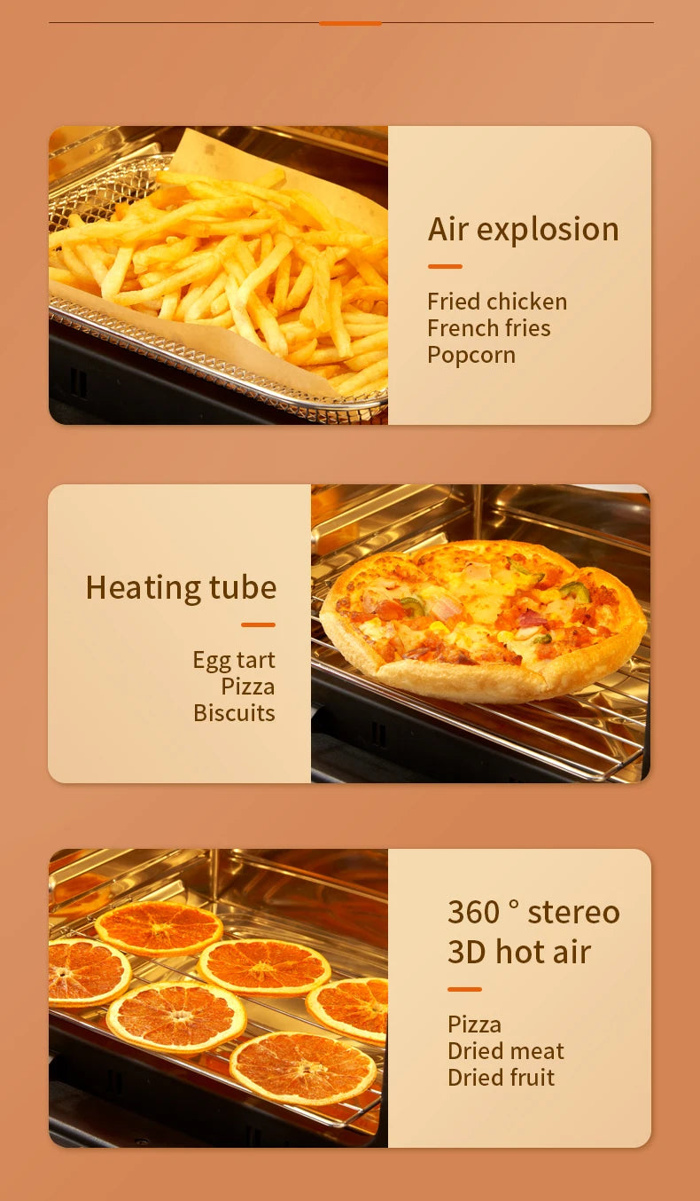 Hot Selling 15L Large Capacity Oil Free Electric Air Fryer Multifunction Digital Air Fryer Oven Without Oil Air Deep