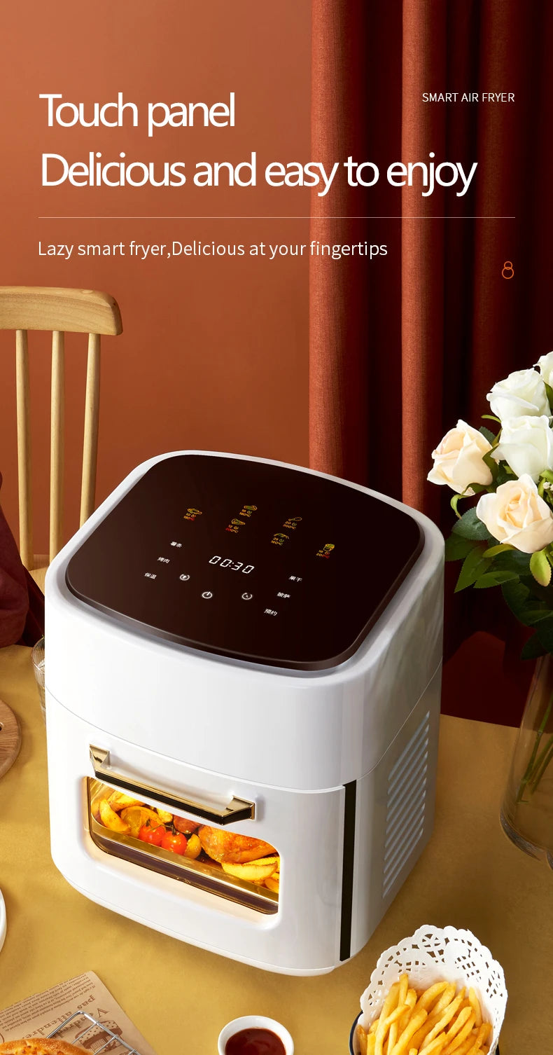 Hot Selling 15L Large Capacity Oil Free Electric Air Fryer Multifunction Digital Air Fryer Oven Without Oil Air Deep