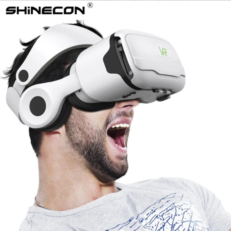 VR Glasses Virtual Reality 3D Headset Helmet For Android iPhone Smartphone Mobile Phone Game Wirth Real Goggles Devices Lenses