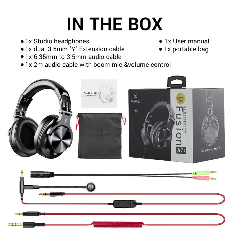 Oneodio A71 Wired Over Ear HiFi Headphones For Gaming
