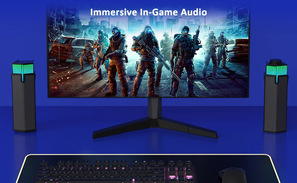 Jeecoo M20 Bluetooth Computer Speakers for PC Desktop Monitor