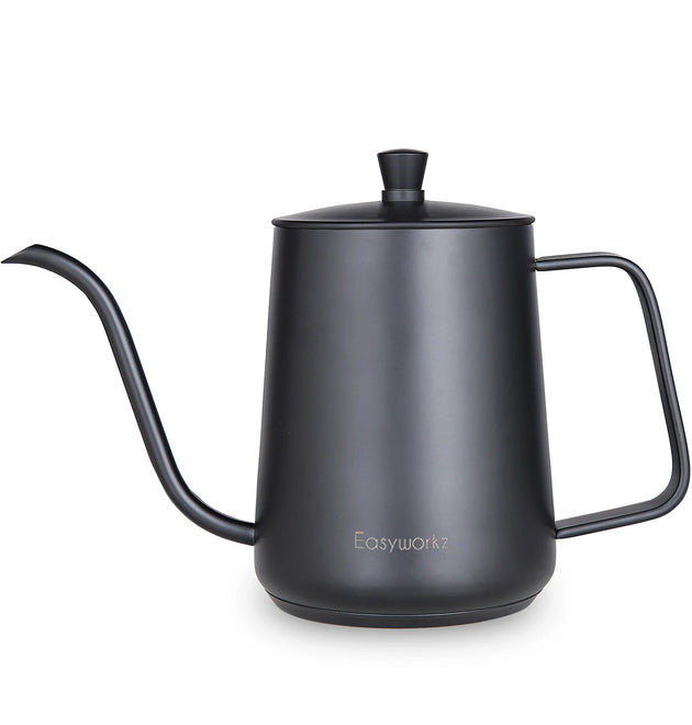 Easyworkz Gooseneck Pour Over Coffee Kettle 30 FL OZ / 900 ML Stainless Steel Hand Drip Coffee Pot with Long Narrow Spout