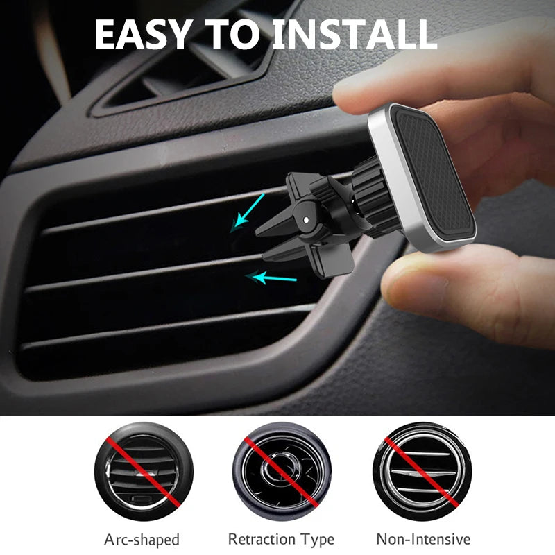 Universal Magnetic  Air Vent Clip Car Phone Mount with Powerful Galaxy