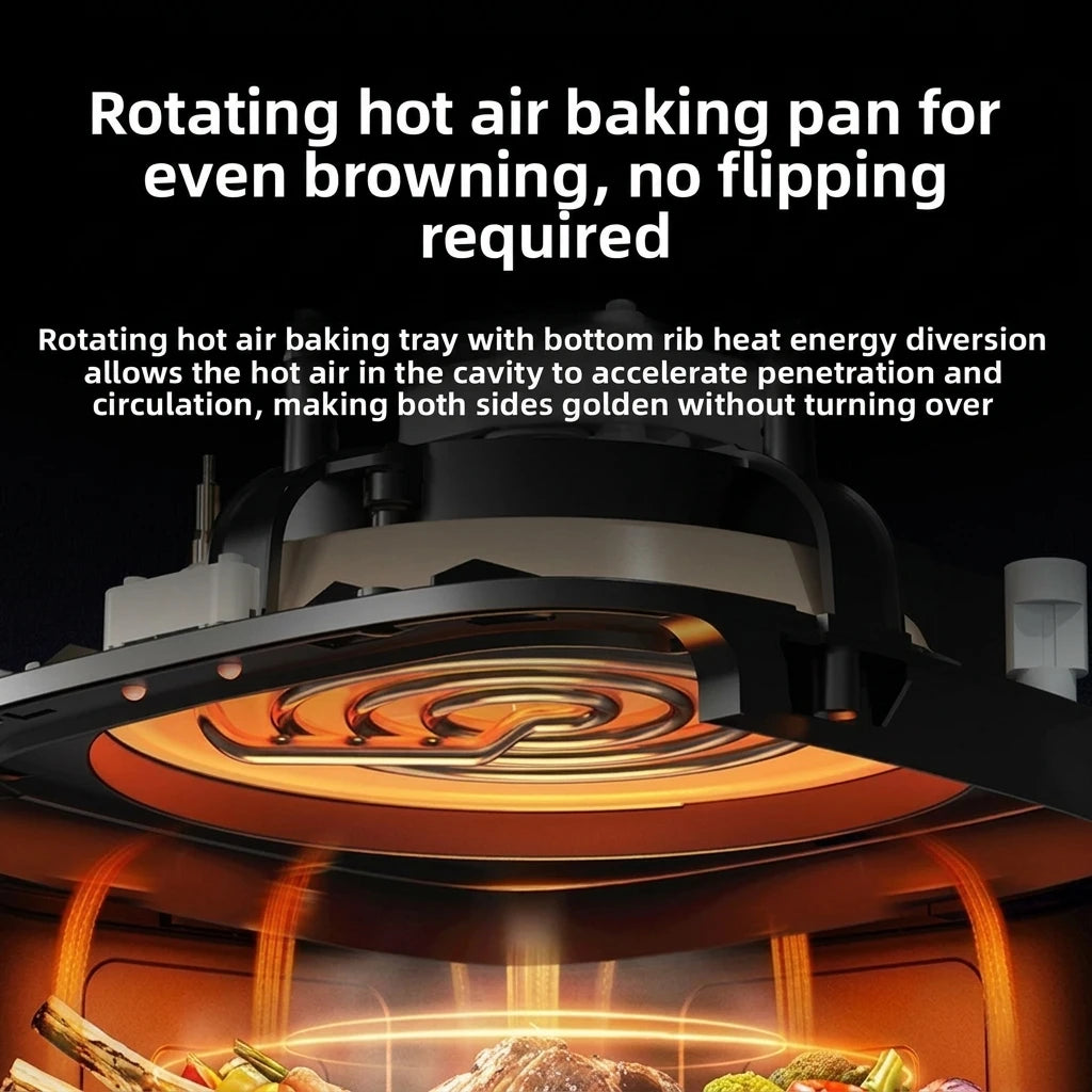 New Electric Air Fryer Smoke- 5.5L Capacity Smart Model Visible Cooking Eco-friendly Non-Stick Coating No Need Turn Over