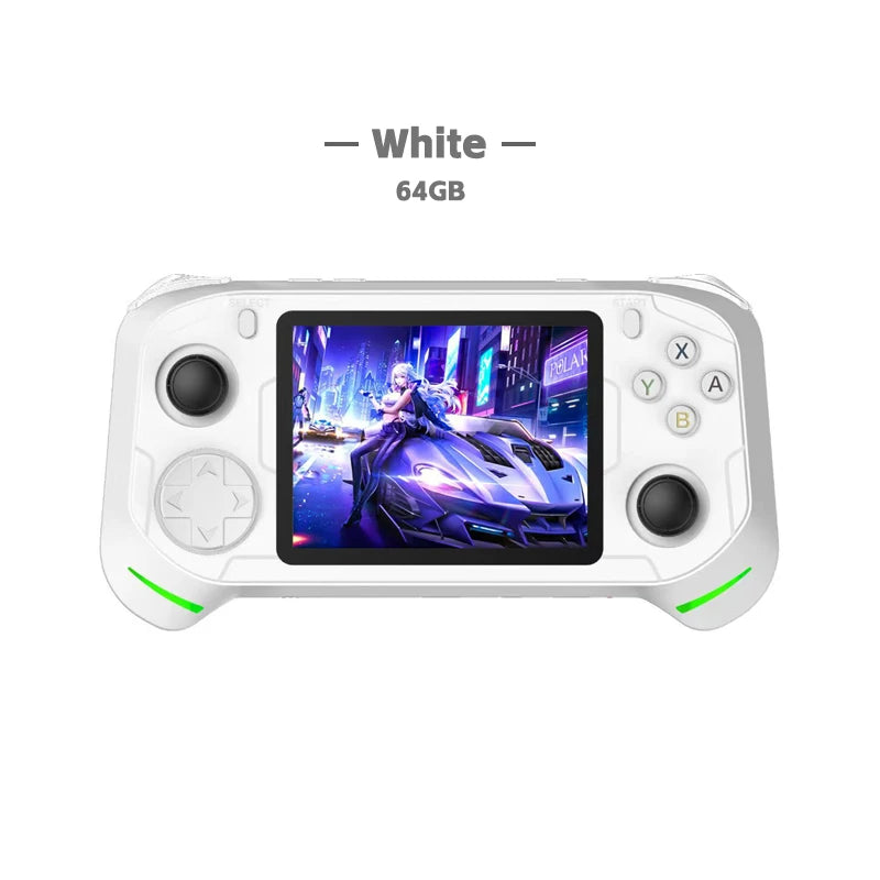 RX6H Retro Handheld Video Game Console 3.5-inch IPS Screen Linux System Portable Pocket Video Game Player 64GB Games GBA PS1