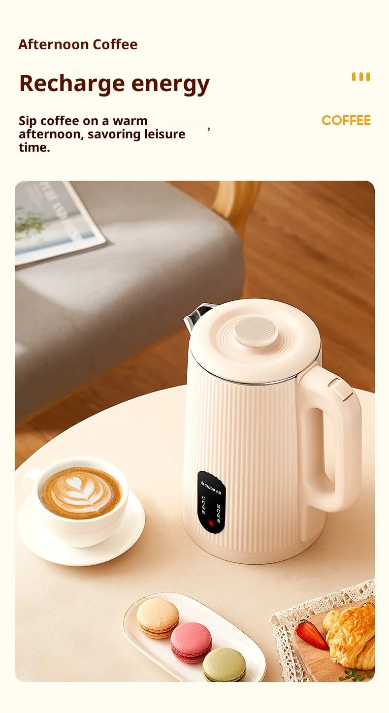 Electric Kettle - Stainless Steel Water Boiler for Home & Dorm Use