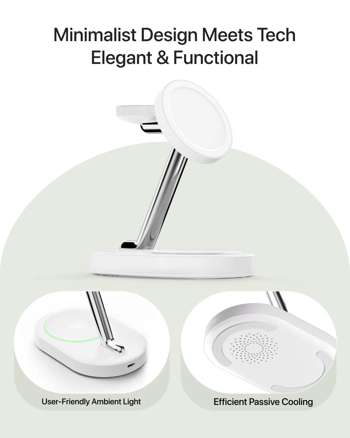 3 In 1 Magnetic Wireless Charger Stand For iPhone 17 16 15 14 13 Pro Max Apple Watch 9 8 7 Airpods Induction USB Fast Charging S
