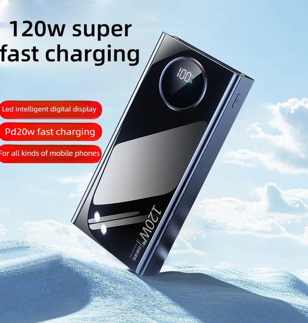 120W 57000mah Power Bank Super Fast Charging For Iphone Xiaomi Samsung Ultralarge Capacity For Mobile Power External Battery