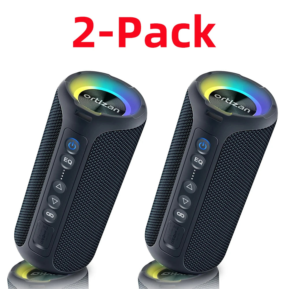 Ortizan Bluetooth Speakers Enhanced Bass Portable Outdoor Wireless Speaker