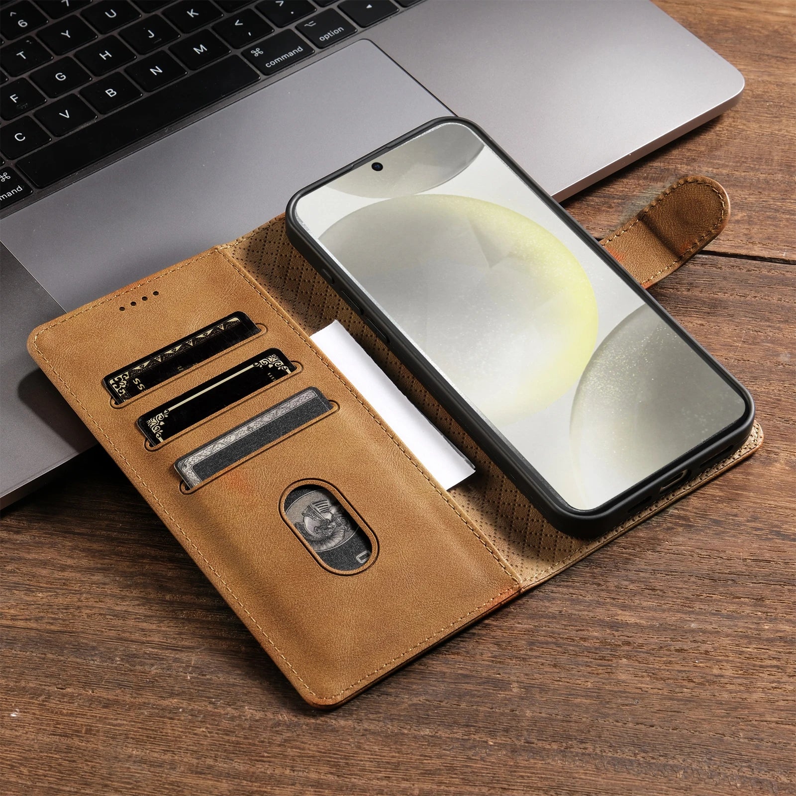 Business Leather Phone Case For Samsung Galaxy Note20 Flip Card Wallet