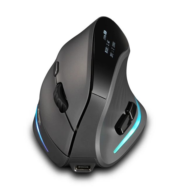 Lefon 2.4G Ergonomic Wireless Mouse Rechargeable Vertical Mouse Gaming Mice for PC Laptop MacOS Office F35C/F35B/F35 Model 버티컬 마