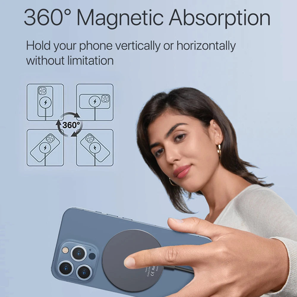 Magnetic Wireless Charger For Induction Fast Wireless Charging Pad For AirPods