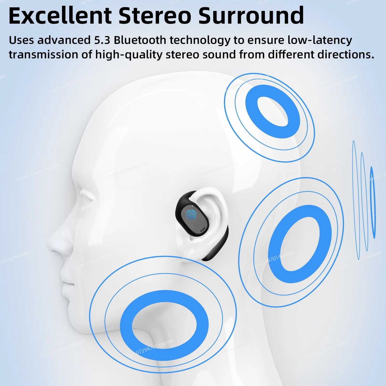 Portable Bone Conduction Earphones Bluetooth Stereo Noise Reduction Headset