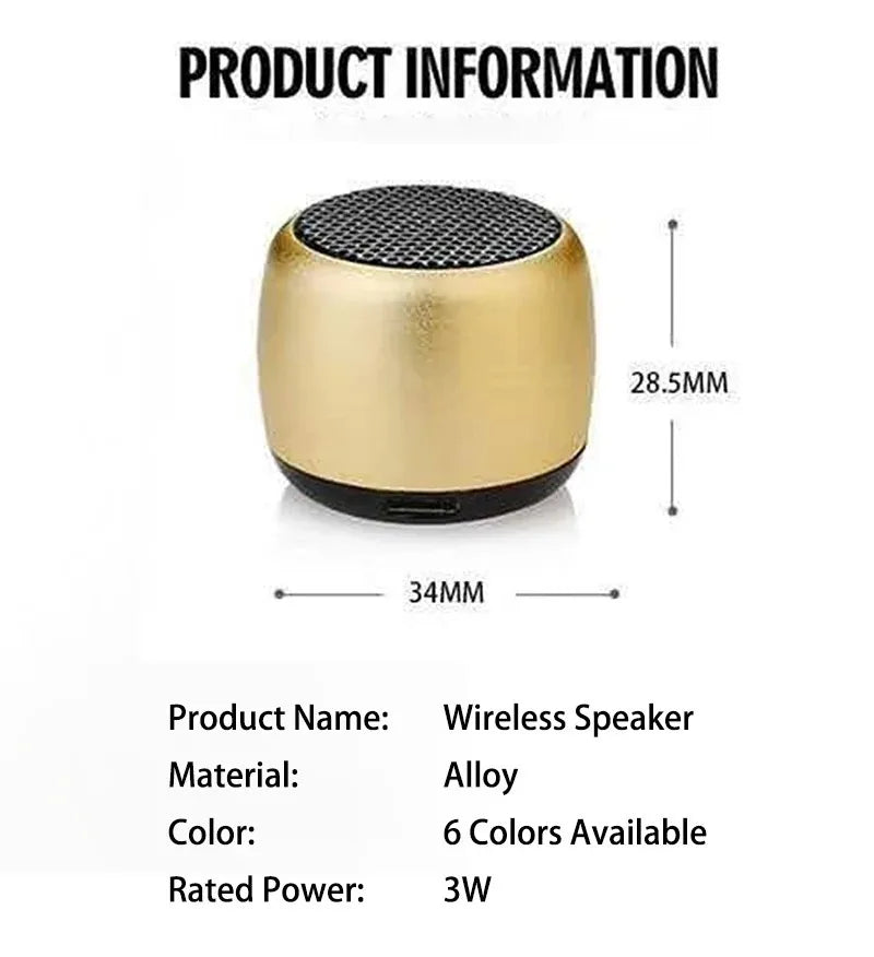 Portable Speakers Handfree Cell Phone Bluetooth Wireless Speaker