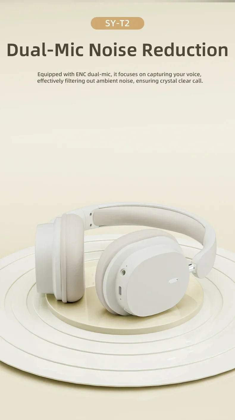 Erilles T2 Earphone With Wire ENC Noise Canceling Wireless Bluetooth Headset Gamer Wired Headphones Blutooth Mp3 Players Hifi