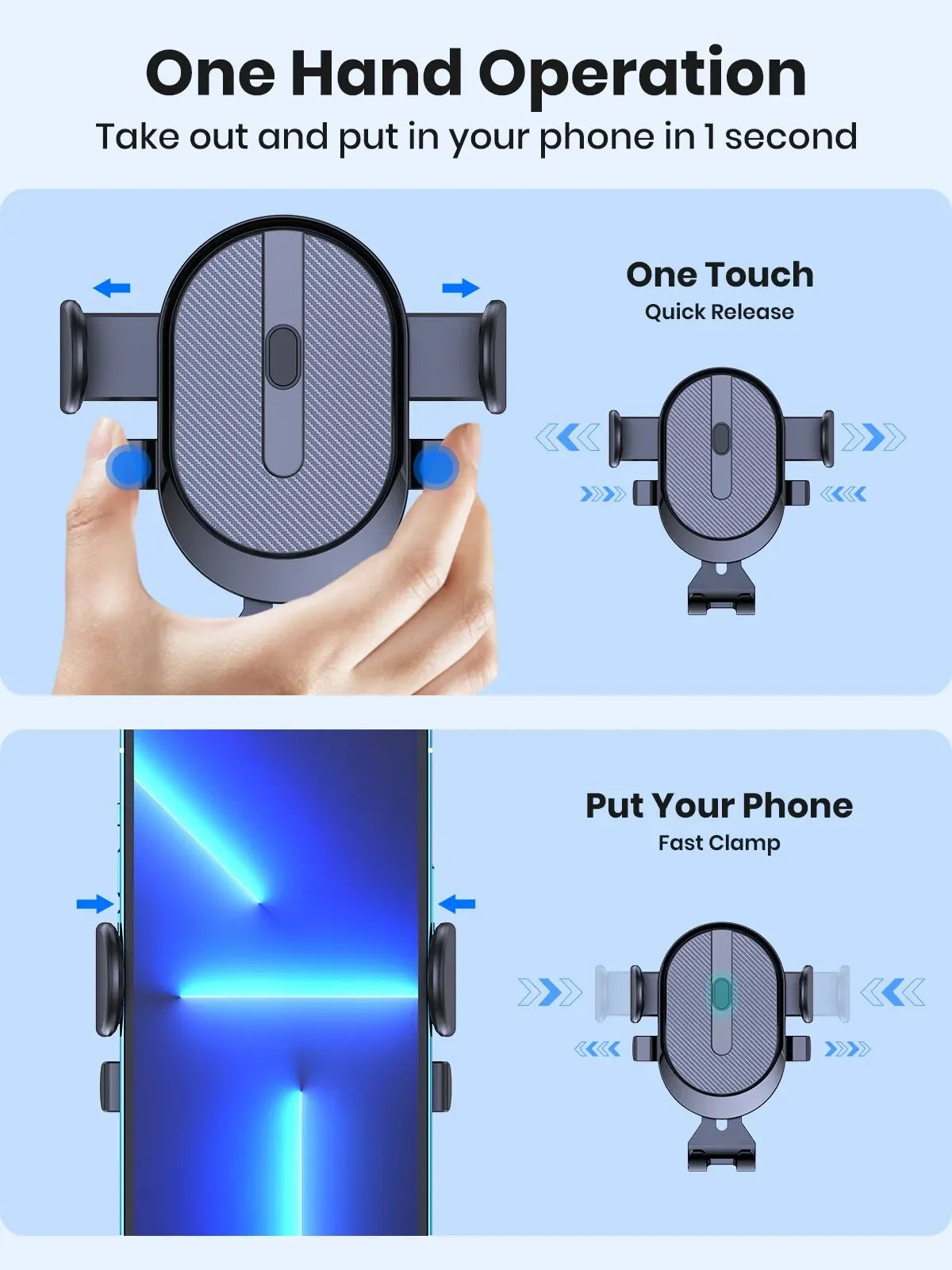 Universal Gravity Auto Phone Holder Car Air Vent Clip Mount Mobile Phone Holder CellPhone Stand SupportFor iPhone Samsung Huawei