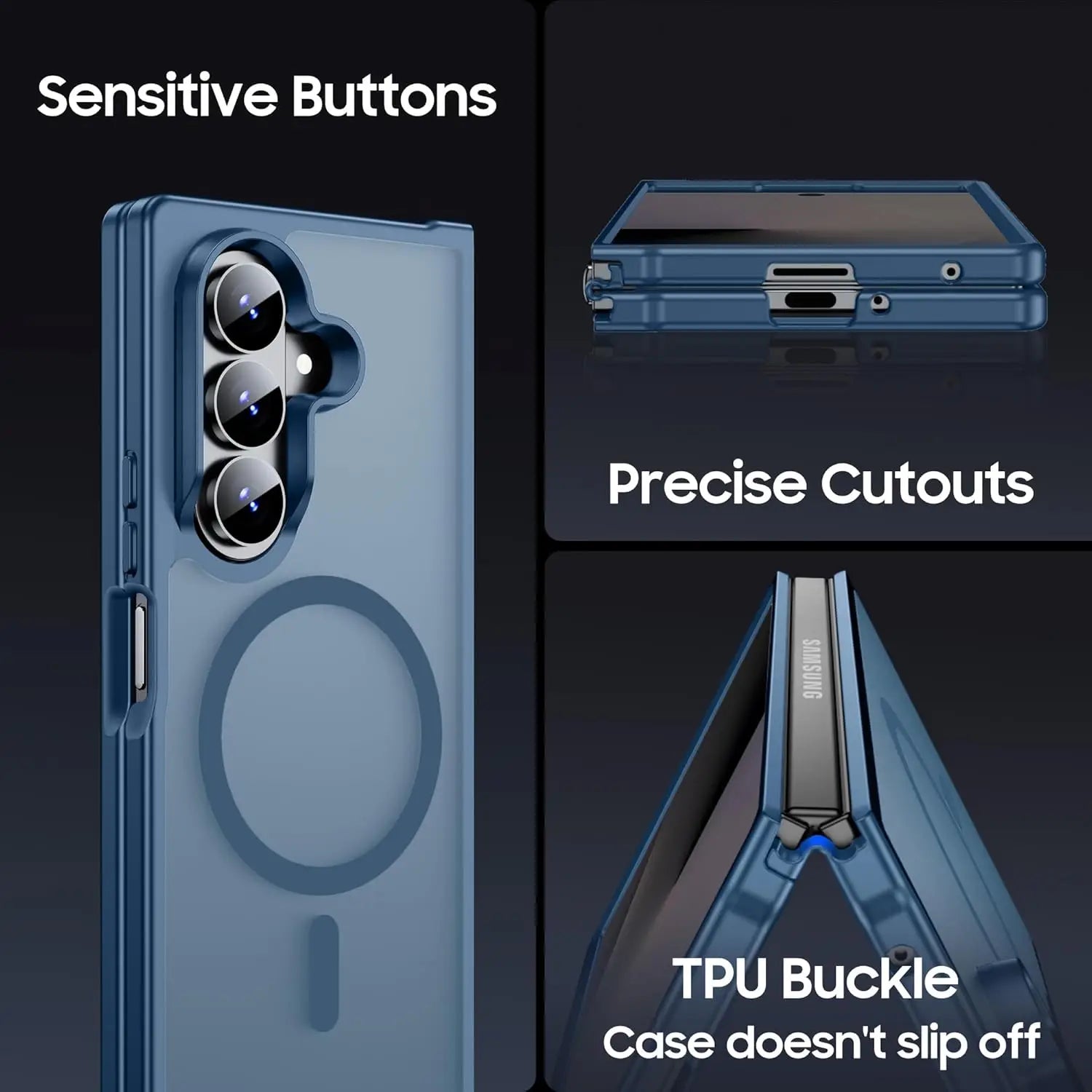 Fashion Magnetic Case For Samsung Galaxy Z Fold Ultra For MagSafe