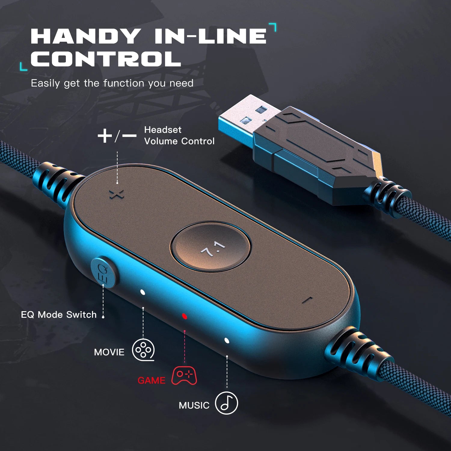 Fifine Dynamic RGB Gaming Headset with Mic Over-Ear Headphones