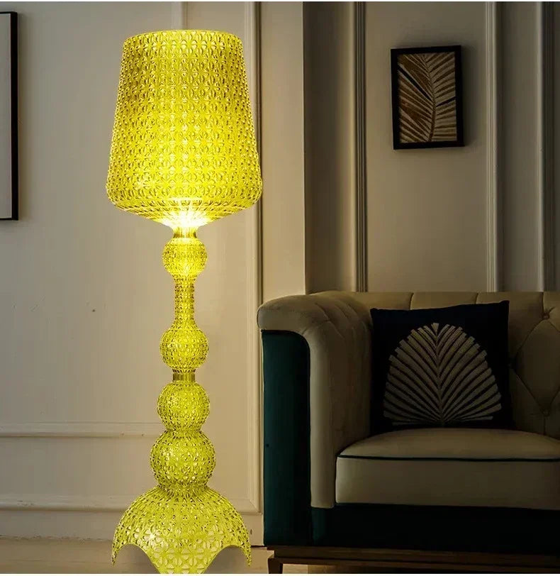 Italian Designer Hollow Goblet Acrylic Floor Lamp for Exhibition Hall Living Room