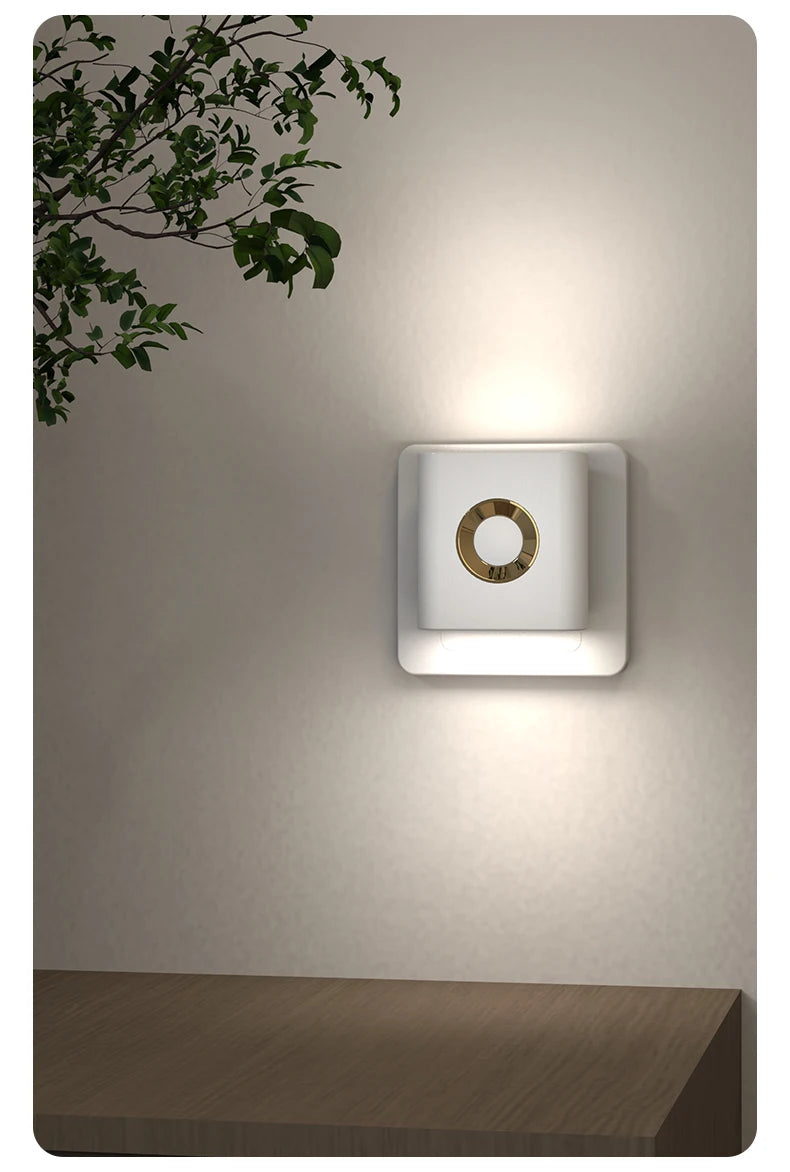 Motion Sensor Light LED Type C Rechargeable Wireless Night Light