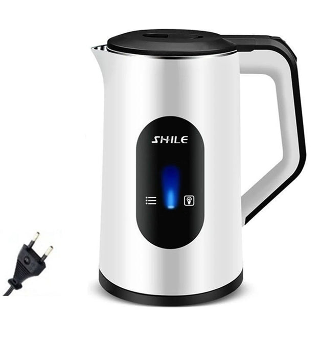 2.2L Stainless Steel Electric Digital Display Large Tea Kettle 1500W Fast Boil Thermal Water Kettle for Making Tea and Coffee