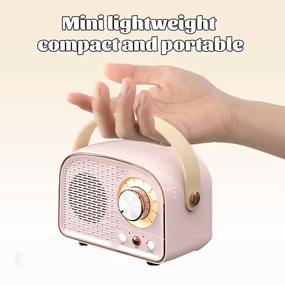 Retro Mini Bluetooth Speaker Classical Music Player Stereo Bass Sound Box
