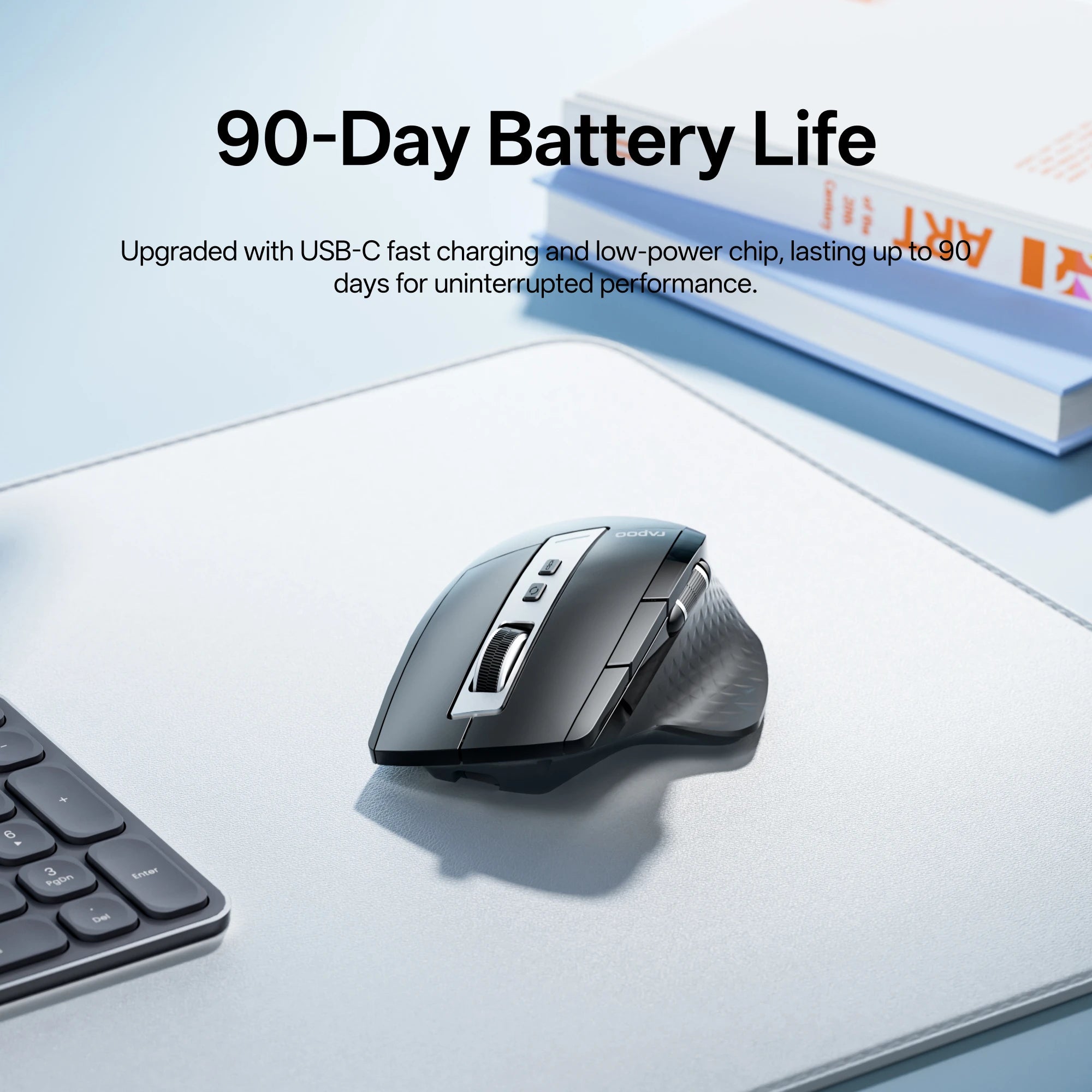 Rapoo 2026 New MT710L Multi-mode Rechargeable Wireless Bluetooth Mouse