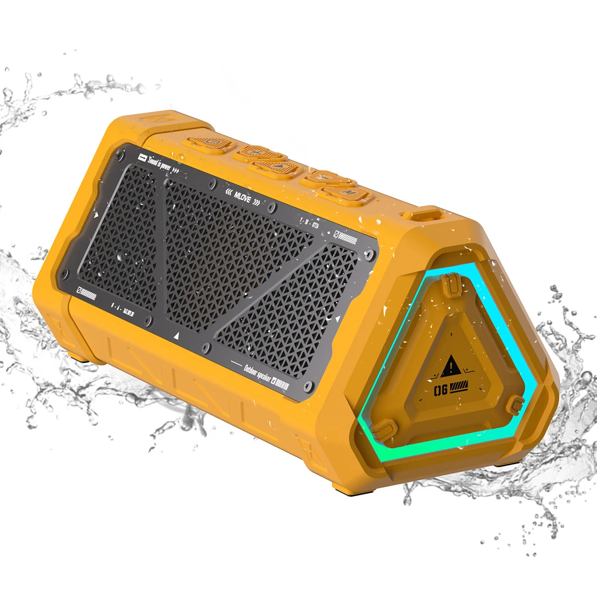 Bluetooth Speaker 40W Output Power Bluetooth 5.3 Speaker Stereo RGB Light