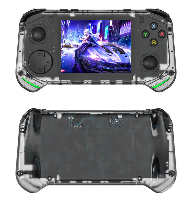 RX6H Retro Handheld Video Game Console 3.5-inch IPS Screen Linux System Portable Pocket Video Game Player 64GB Games GBA PS1