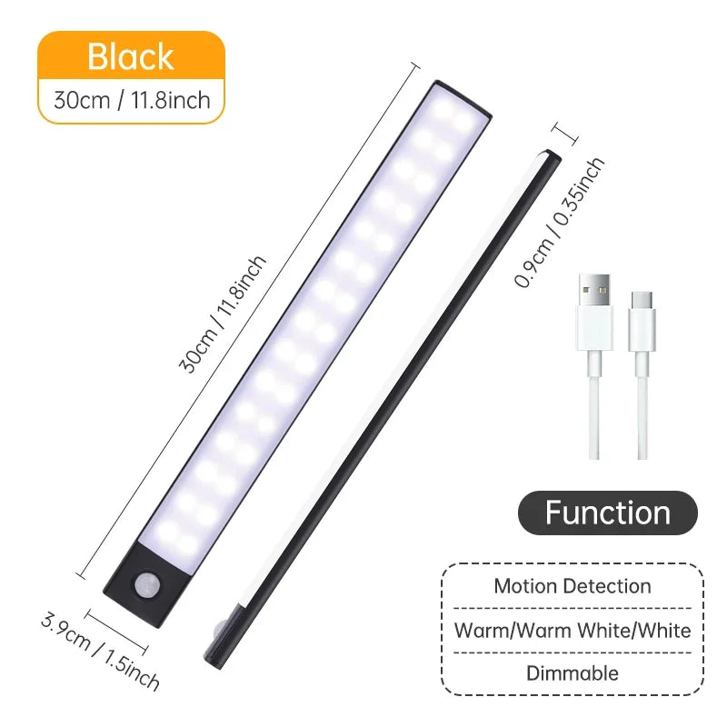 Cabinet Led Light Sensor Movement Rechargeable Wireless Led Lamp Night