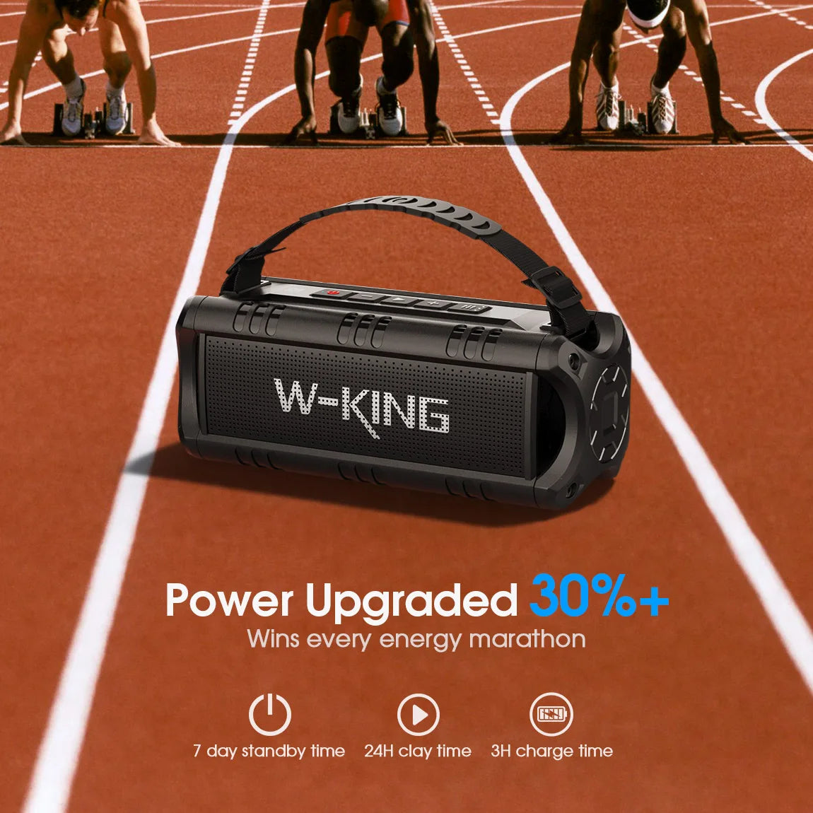 W-KING D8mini-1 Bluetooth Speaker, 30W Portable Wireless Loud Speakers