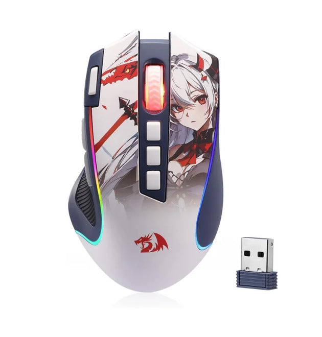 Redragon M612AK PRO RGB Gaming Mouse 8000 DPI Wired/Wireless Optical Mouse 9 Programmable Buttons 7 Backlit Modes
