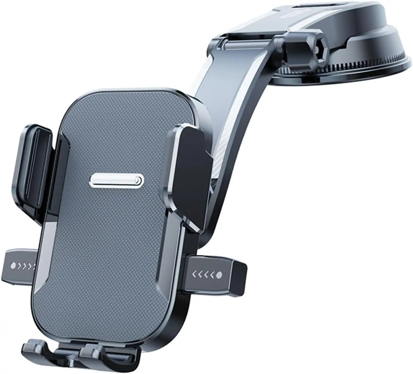 Adjustable Dashboard Car Cell Phone Holder with Telescopic Arm & Side Grips