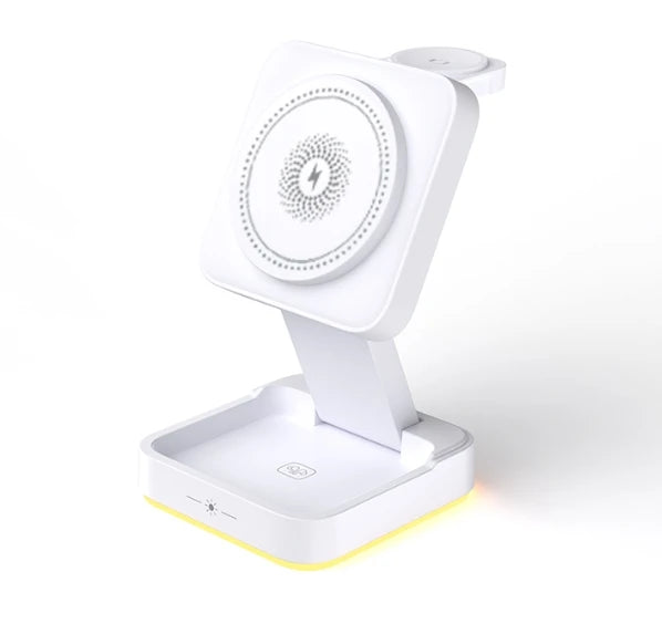 3 in 1 Foldable Charging Station Fast Magnetic Wireless Charger Stand