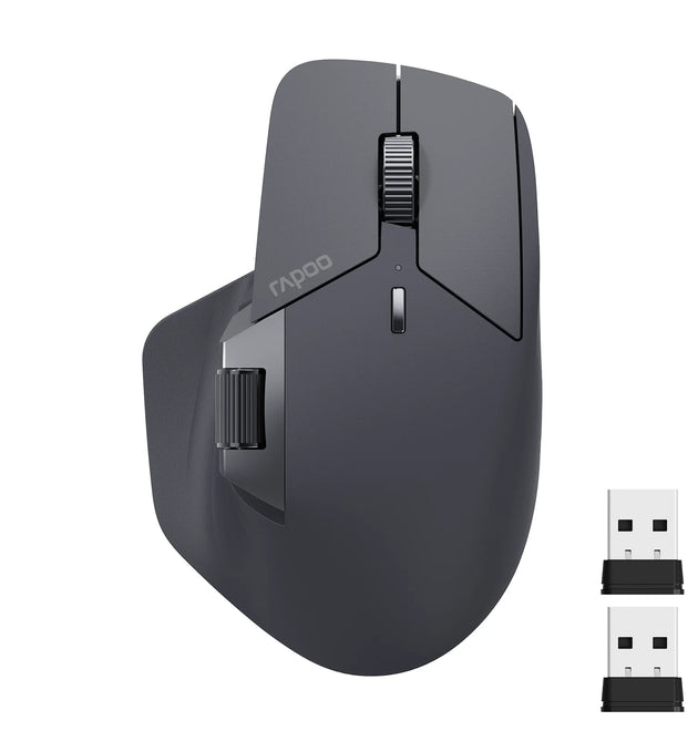 Rapoo MT760L/MT760M Multi-mode Rechargeable Wireless Mouse Ergonomic 4000 DPI Support Up to 4 Devices Bluetooth Mouse